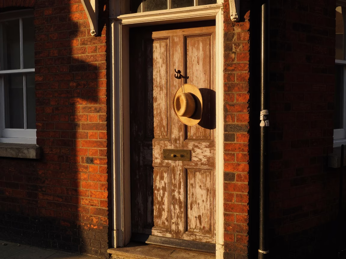 Sunlit Doorframe in Bristol in in Bristol, United Kingdom