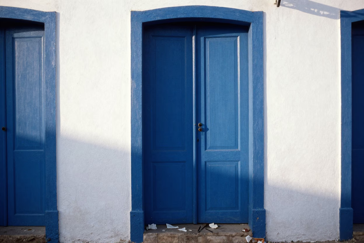 Sunlit Doorway in Salvador in in Salvador, Brazil