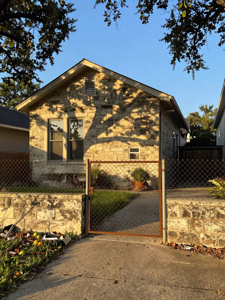 Sunlit Driveway in Austin in in Austin, Texas, United States