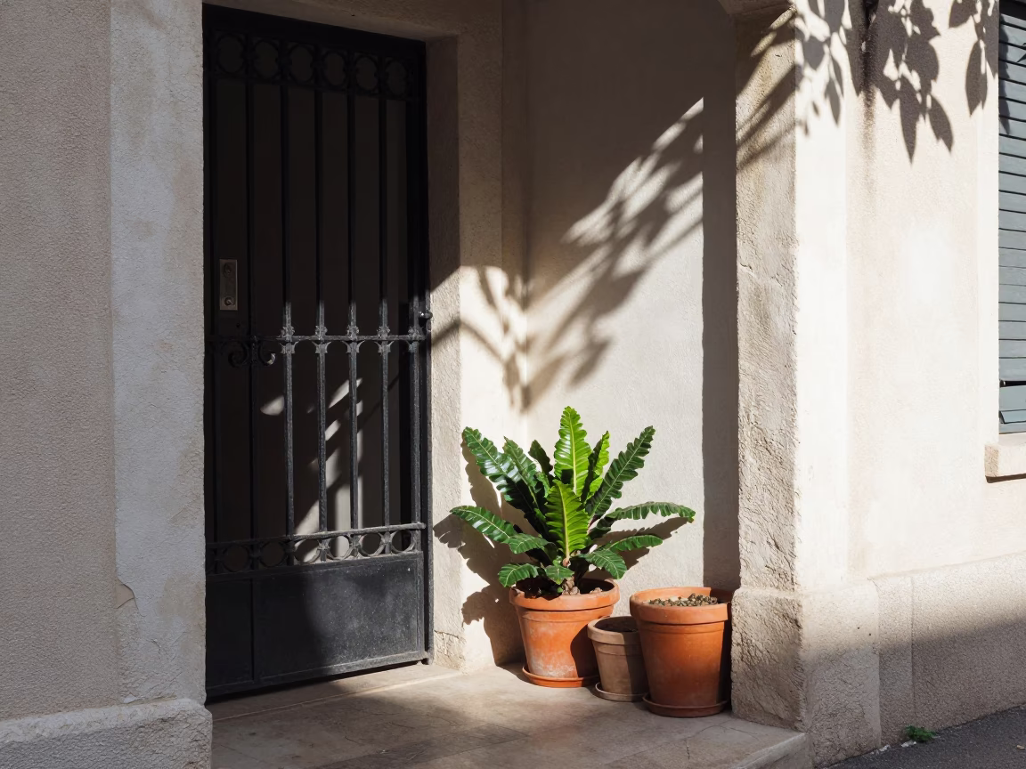 Sunlit Entryway in Lyon in in Lyon, France