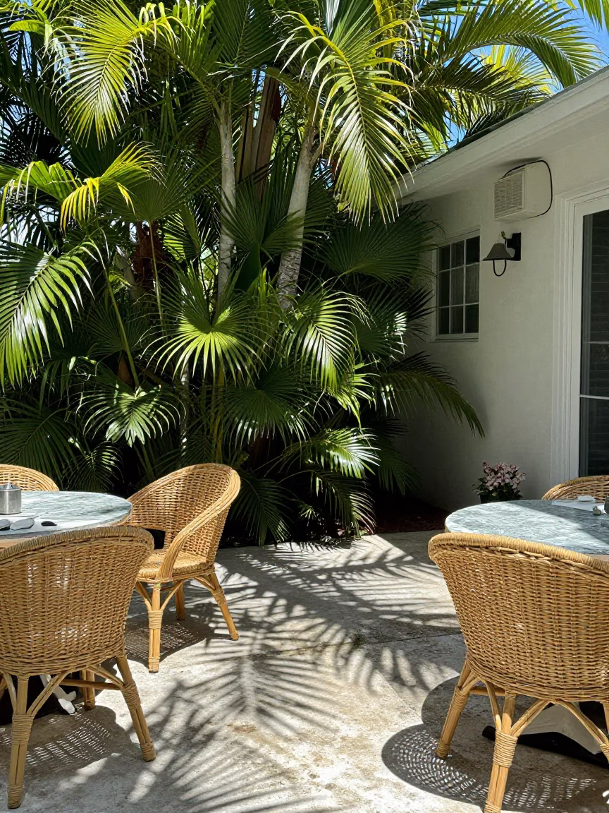 Sunlit Patio in Miami in in Miami, Florida, United States