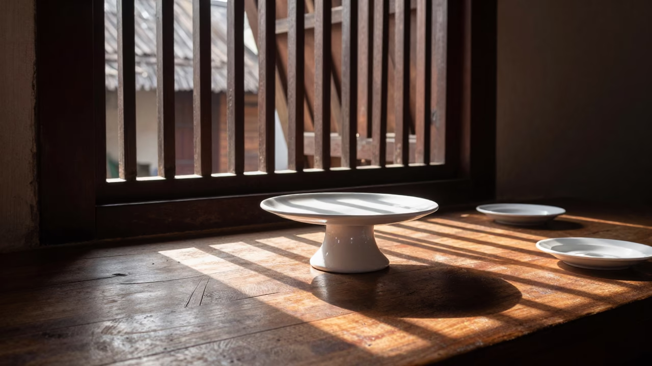 Sunlit Table in Surabaya in in Surabaya, Indonesia