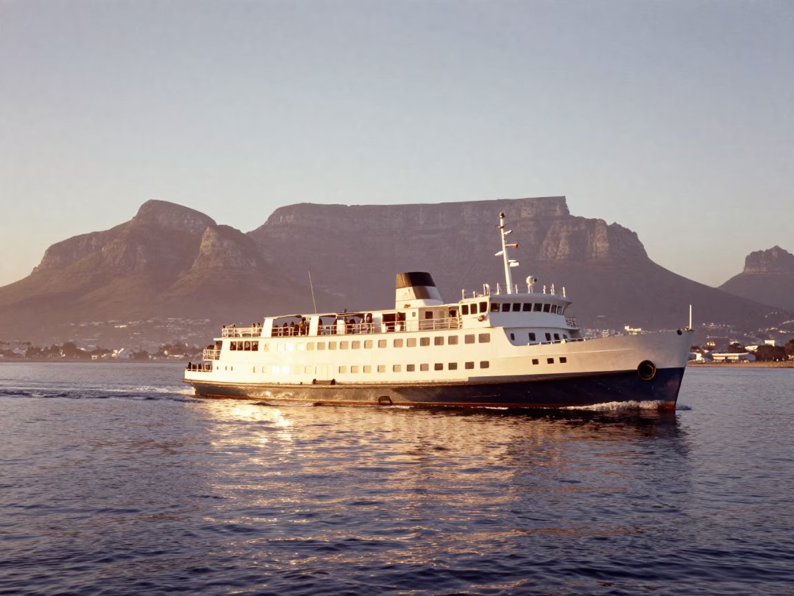 Sunrise just after sunrise in Cape Town in in Cape Town, South Africa