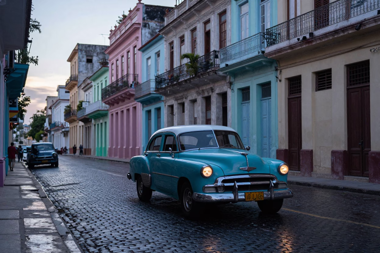Sunrise Light on Before Sunrise in Havana in in Havana, Cuba