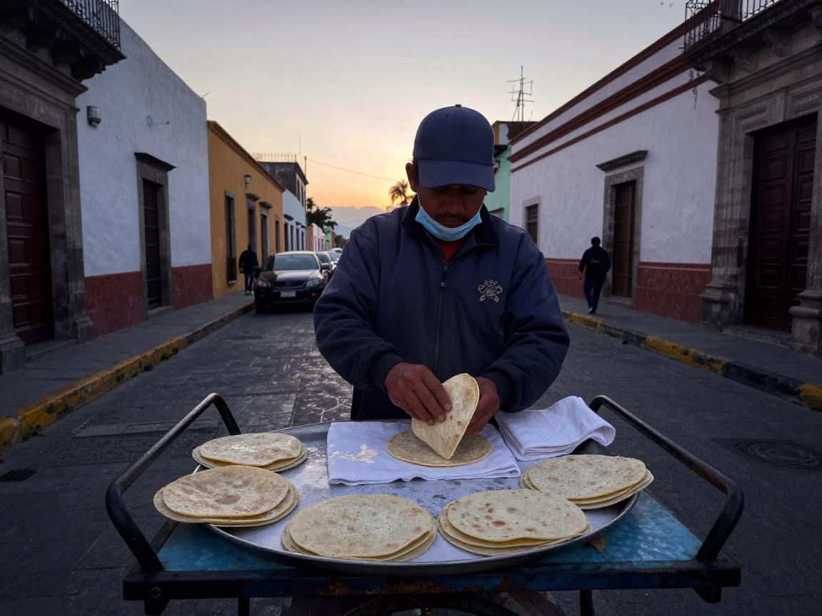 Sunrise Light on Before Sunrise in Mexico City in in Mexico City, Mexico