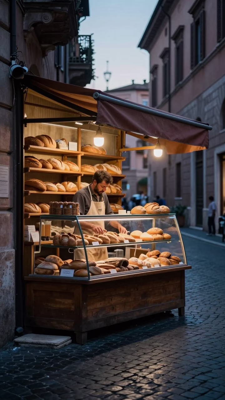 Sunrise Light on Before Sunrise in Rome in in Rome, Italy