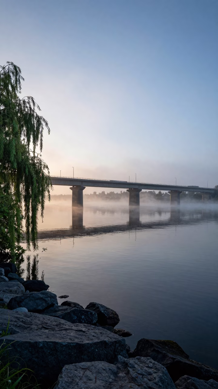 Sunrise Light on Dawn Light in Montreal in in Montreal, Quebec, Canada