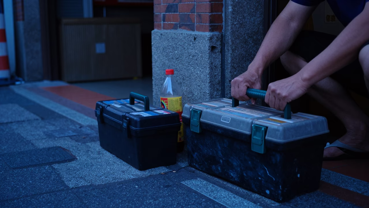 Sunrise Light on Preparing Breakfast in Tainan in in Tainan, Taiwan