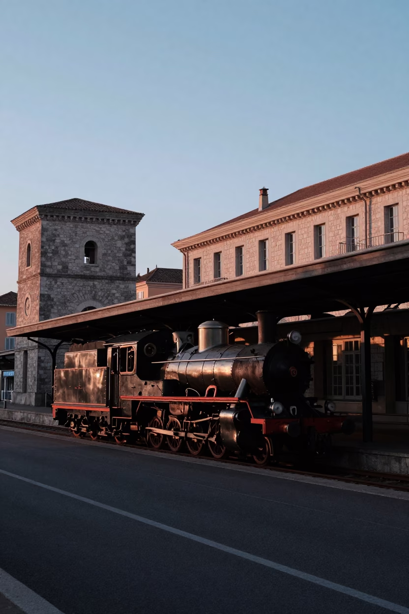 Sunrise Light on Sunrise in Nice in in Nice, France