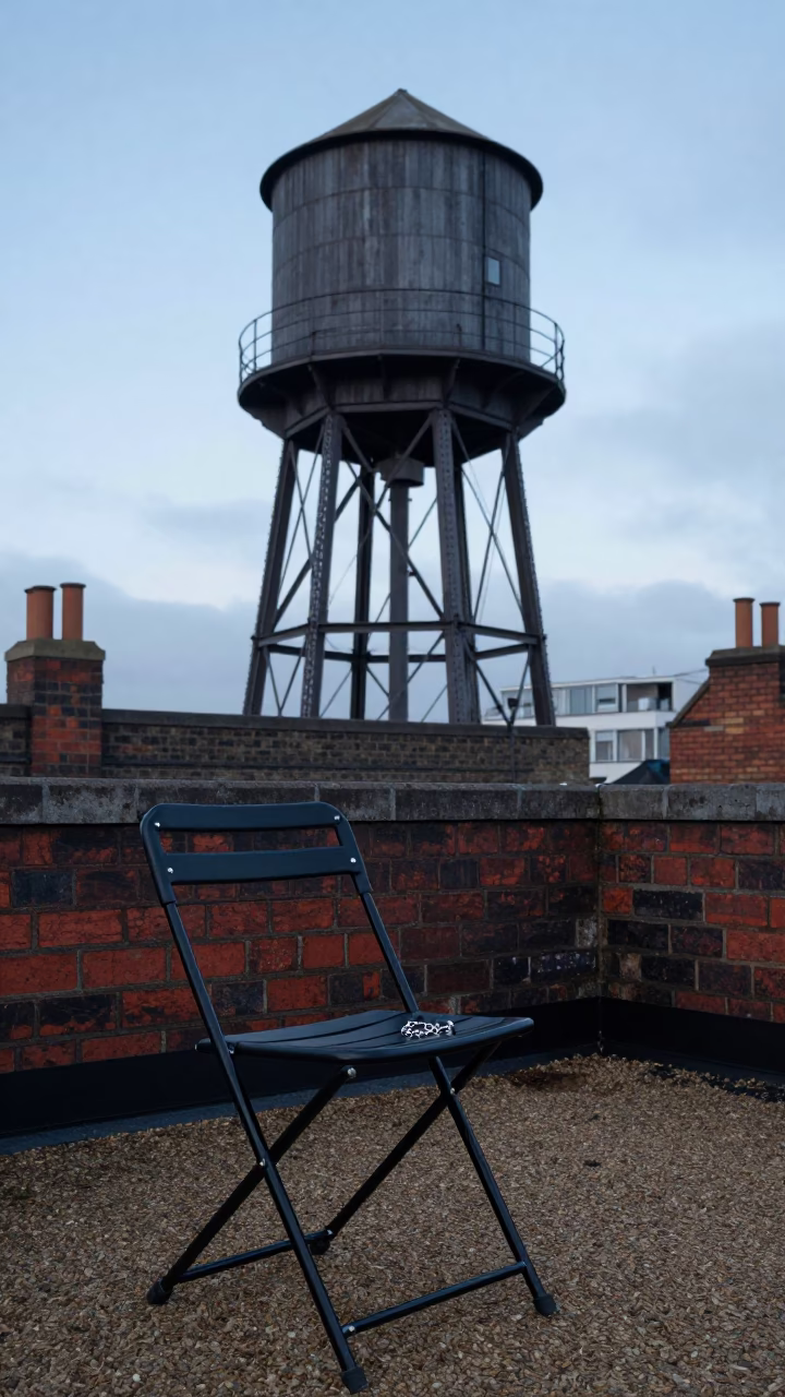 Sunrise Light on Water Tower in London in in London, United Kingdom