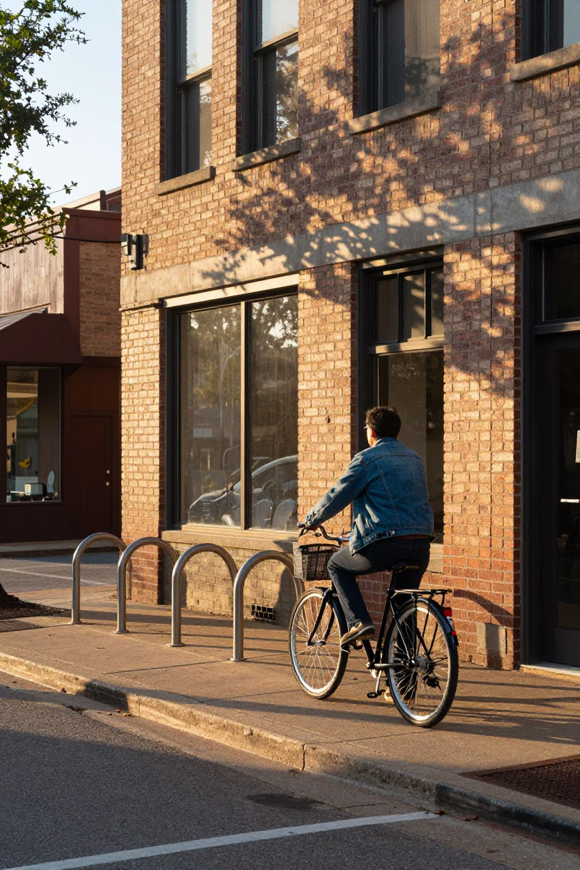 Sunrise Street Scene in Austin Texas with Local Details and Everyday Objects in in Austin, Texas, United States