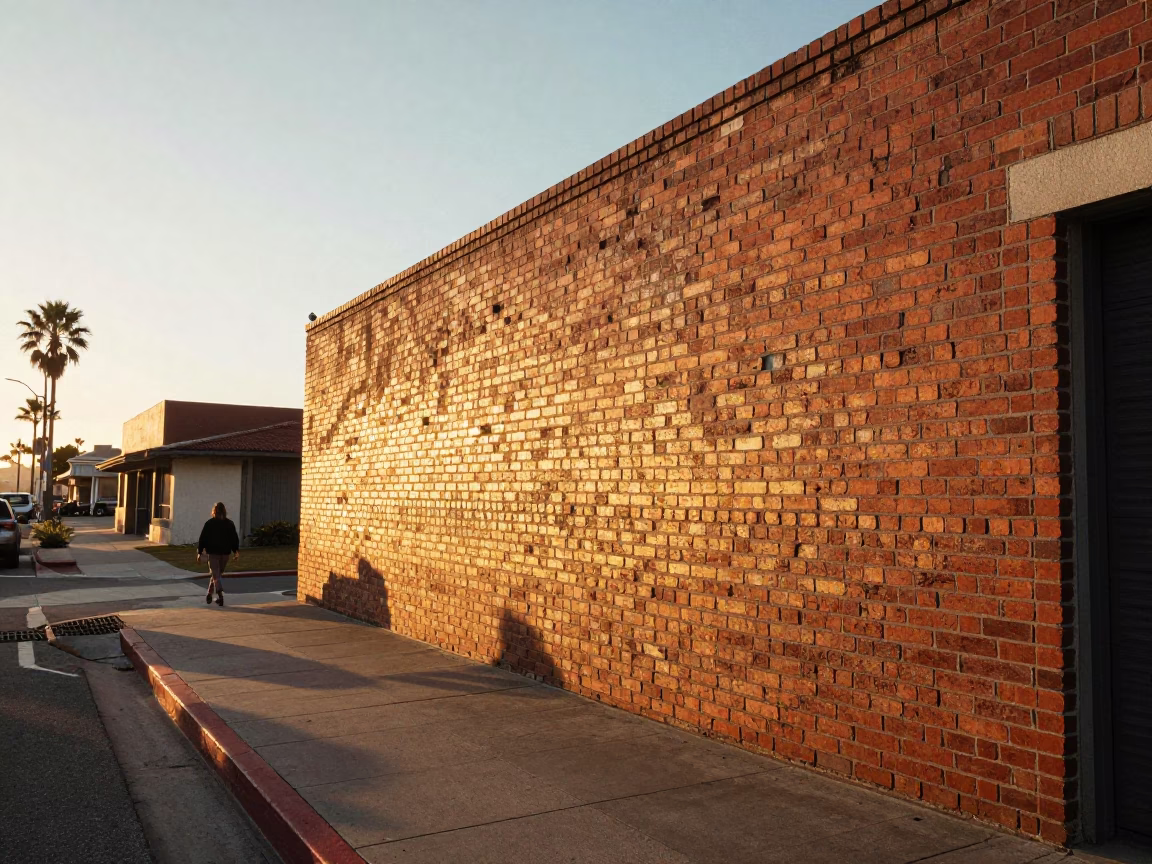 Sunrise Street Scene in San Diego with Vintage 1960s Aesthetic and Local Details in in San Diego, California, United States