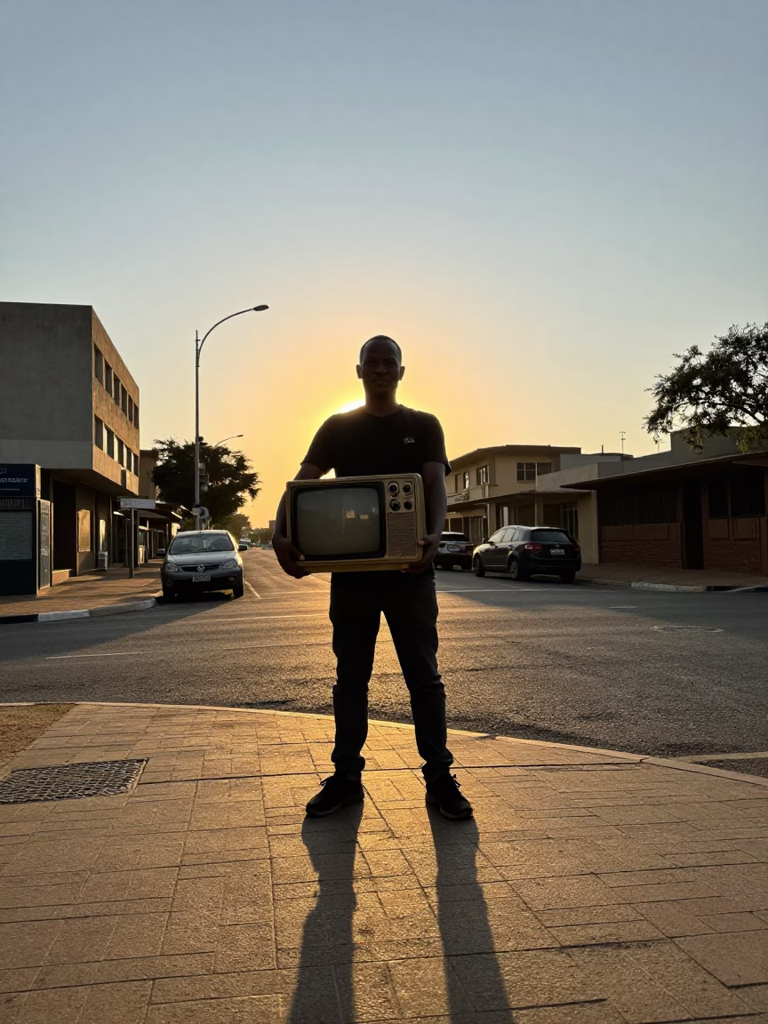 Sunset at Sunset Light in Johannesburg in in Johannesburg, South Africa