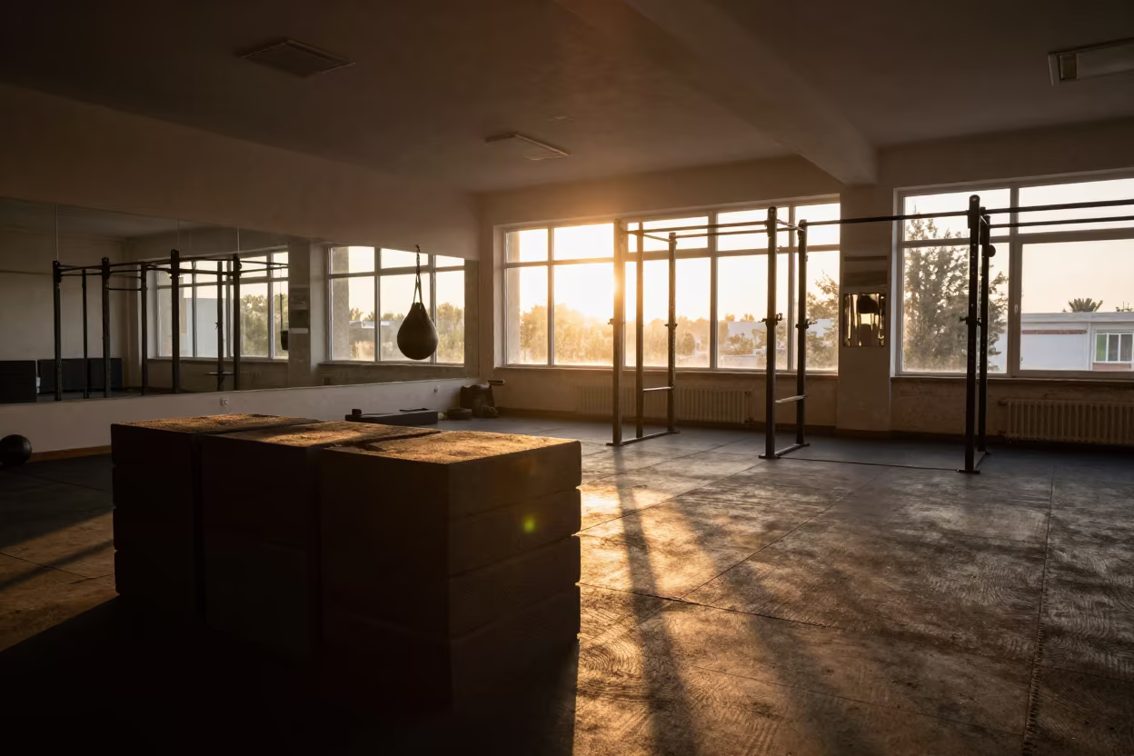 Sunset Foam Racks in Kabul Strength Room in inside a strength room near Kabul