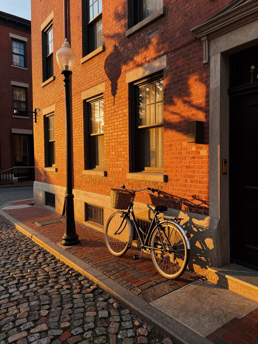 Sunset Glow in Boston at Sunset Light in in Boston, Massachusetts, United States