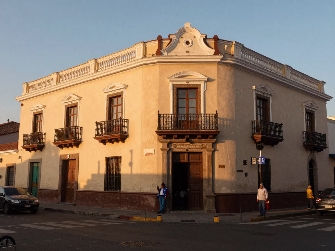 Sunset Glow in Lima at Sunset Light in in Lima, Peru