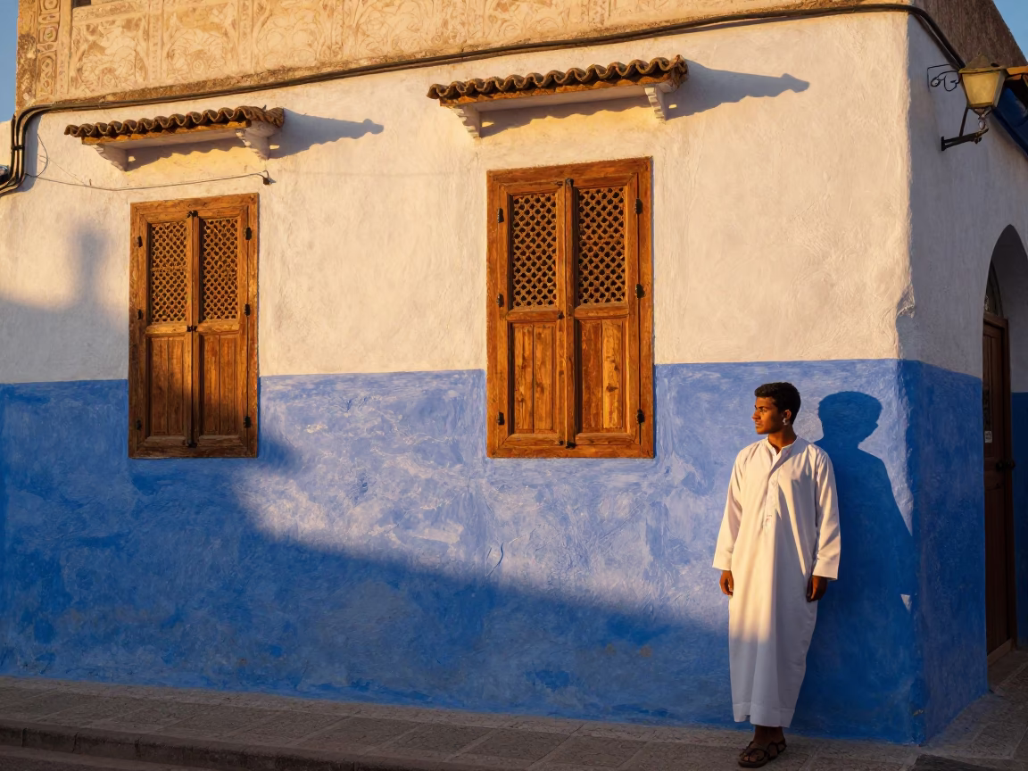 Sunset in Essaouira Morocco Coastal Wind and Local Street Life in in Essaouira, Morocco