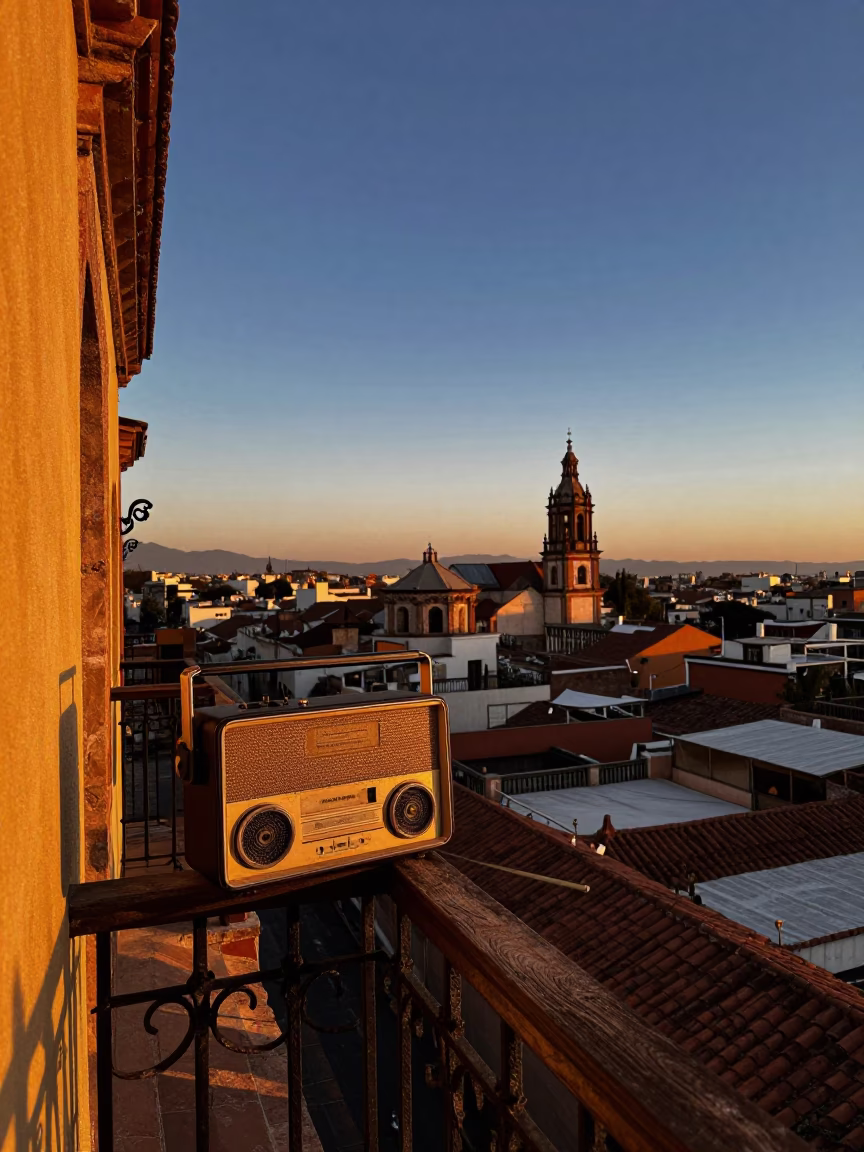 Sunset in Guadalajara at Sunset Light in in Guadalajara, Mexico