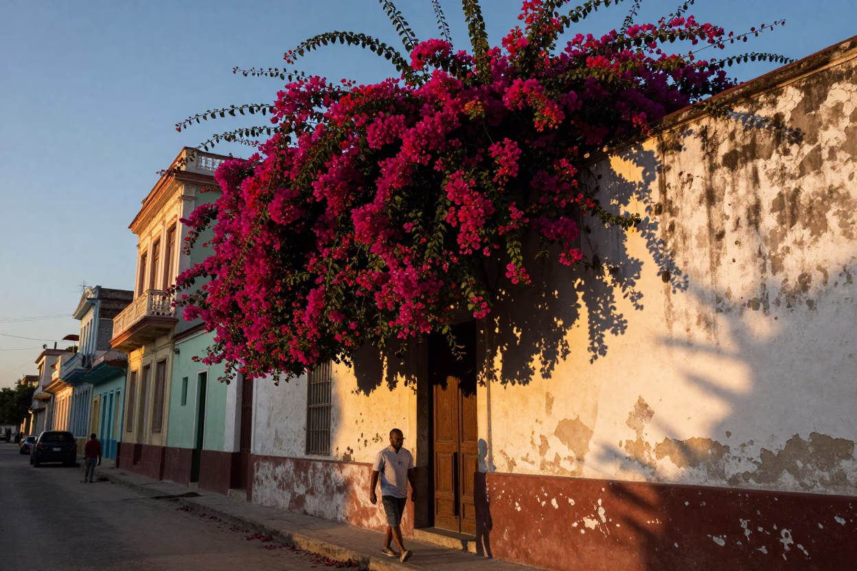 Sunset in Havana at Sunset Light in in Havana, Cuba