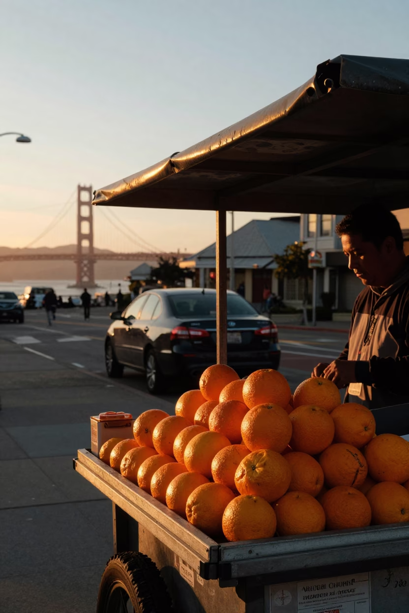 Sunset Light at Sunset Light in San Francisco in in San Francisco, California, United States