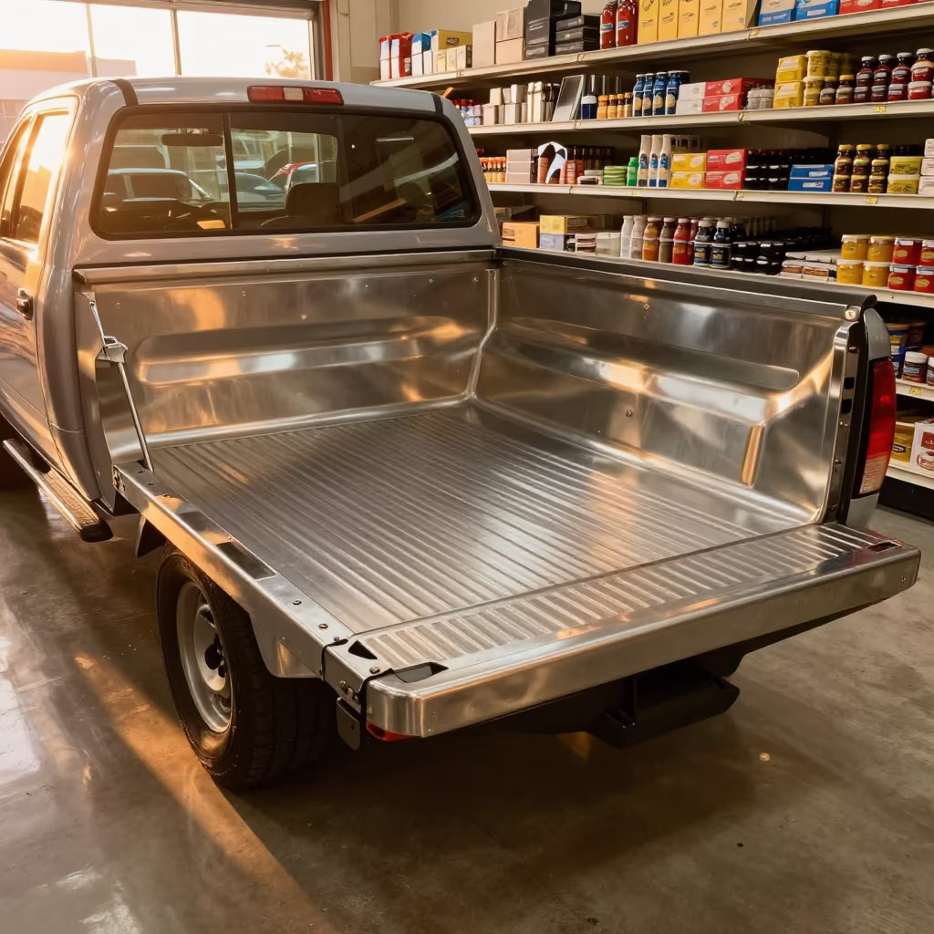 Sunset Light on Frozen Pickup Bin San Diego in along a front-of-store display run in San Diego