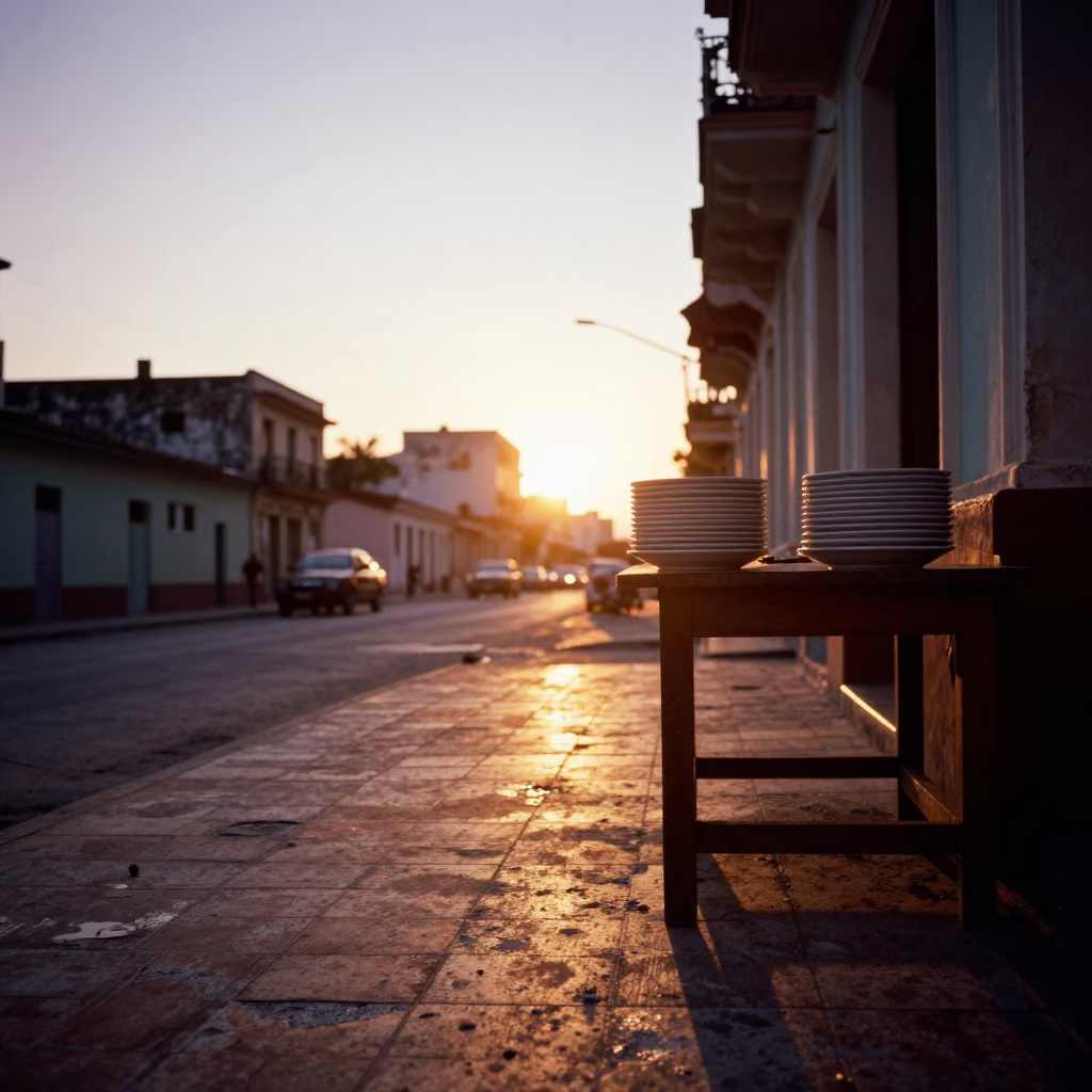 Sunset Light in Havana at Sunset Light in in Havana, Cuba