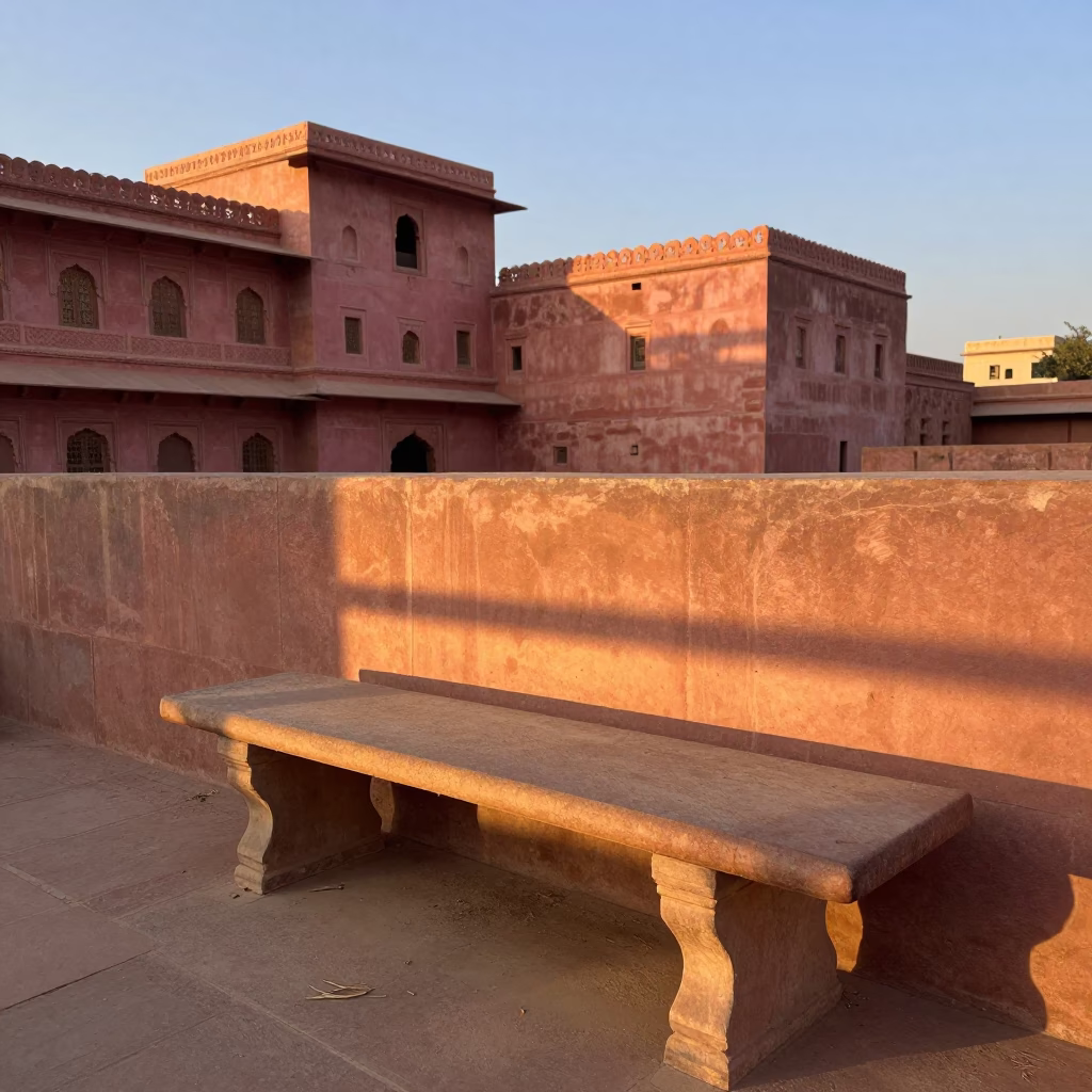 Sunset Light in Jaipur at Sunset Light in in Jaipur, India