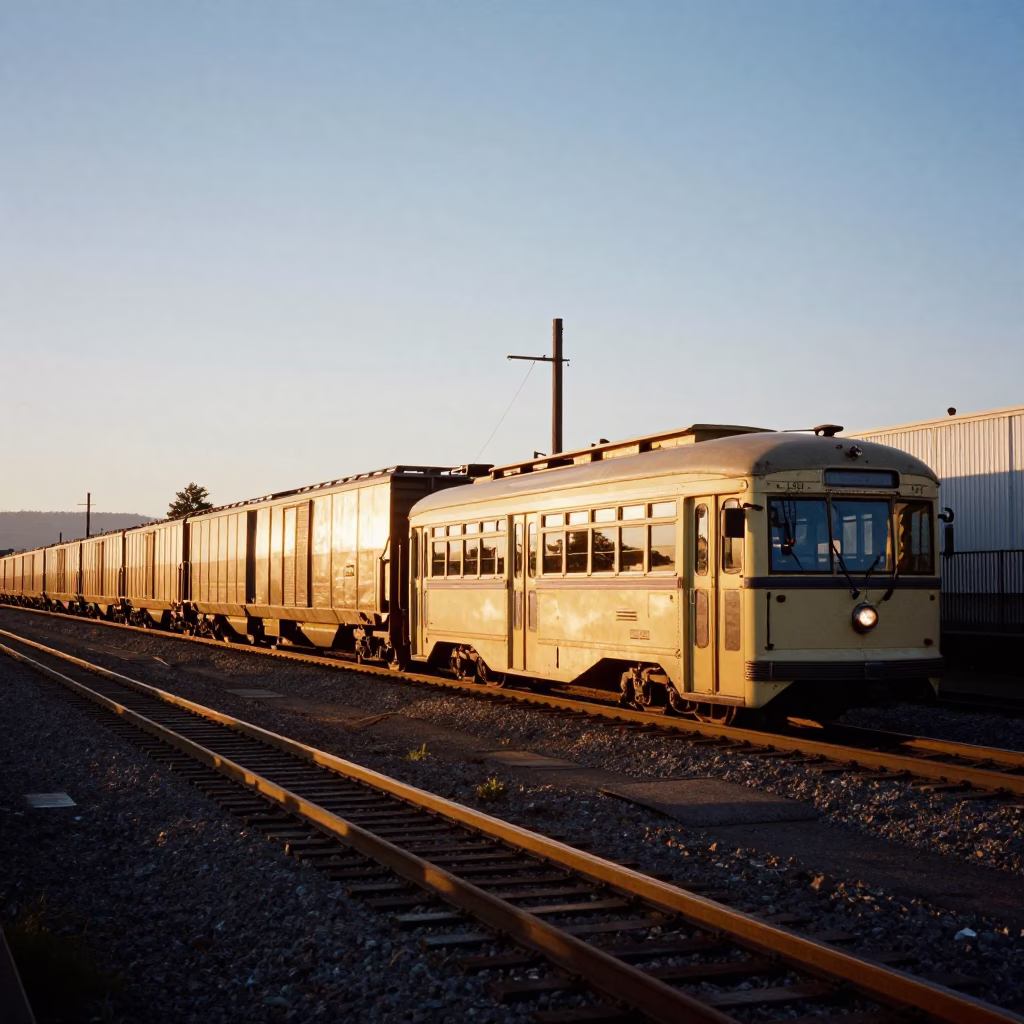 Sunset Light in Portland at Sunset Light in in Portland, Oregon, United States