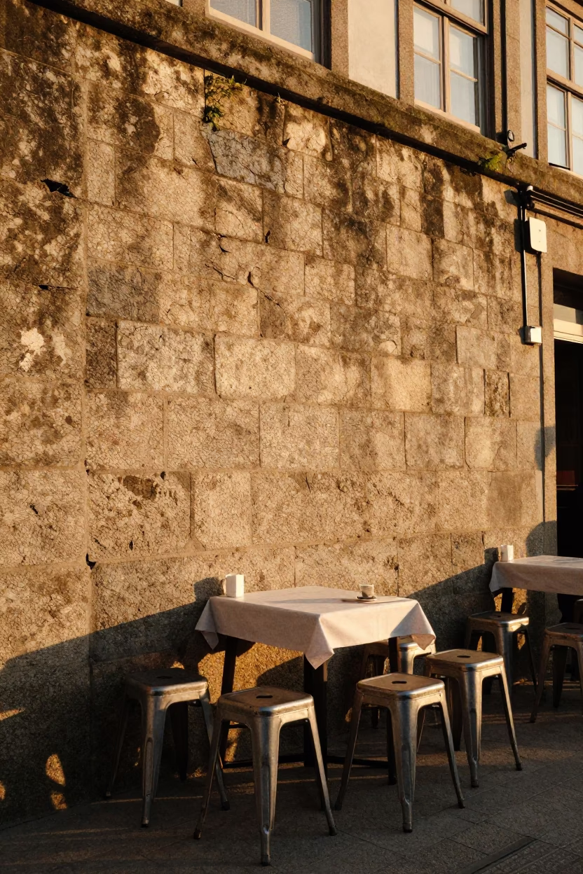 Sunset Light in Porto at Sunset Light in in Porto, Portugal