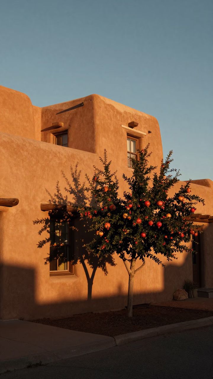 Sunset Light in Santa Fe at Sunset Light in in Santa Fe, New Mexico, United States