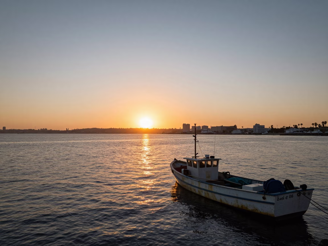 Sunset Light on Hour Sunset in San Diego in in San Diego, California, United States