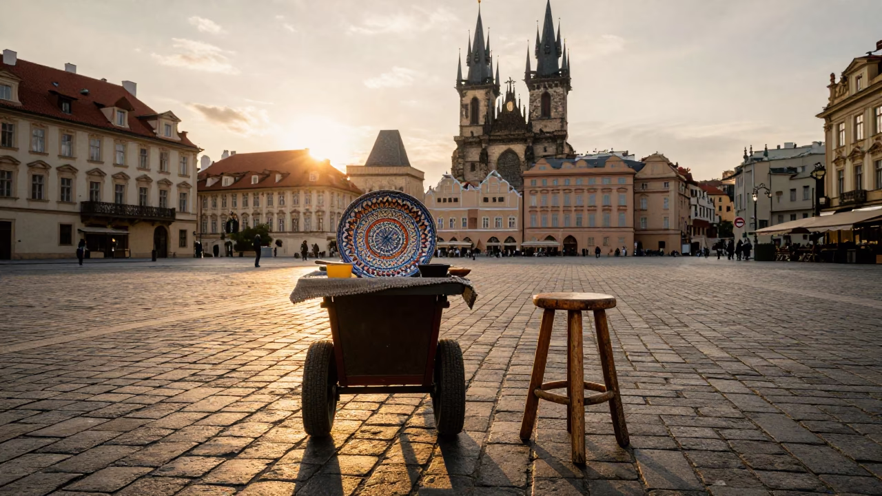 Sunset Light on Photography in Prague in in Prague, Czech Republic
