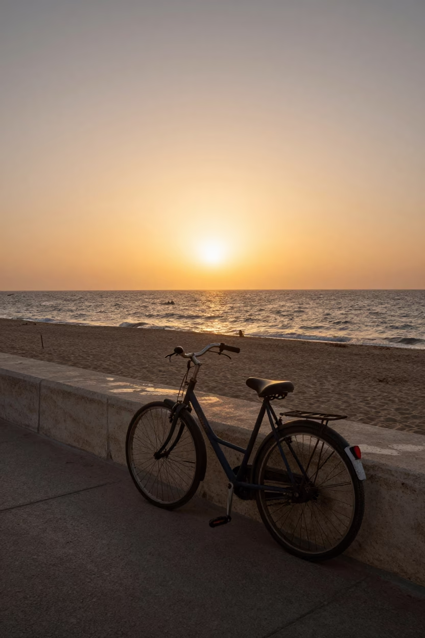Sunset Light on Sunset Light in Alexandria in in Alexandria, Egypt