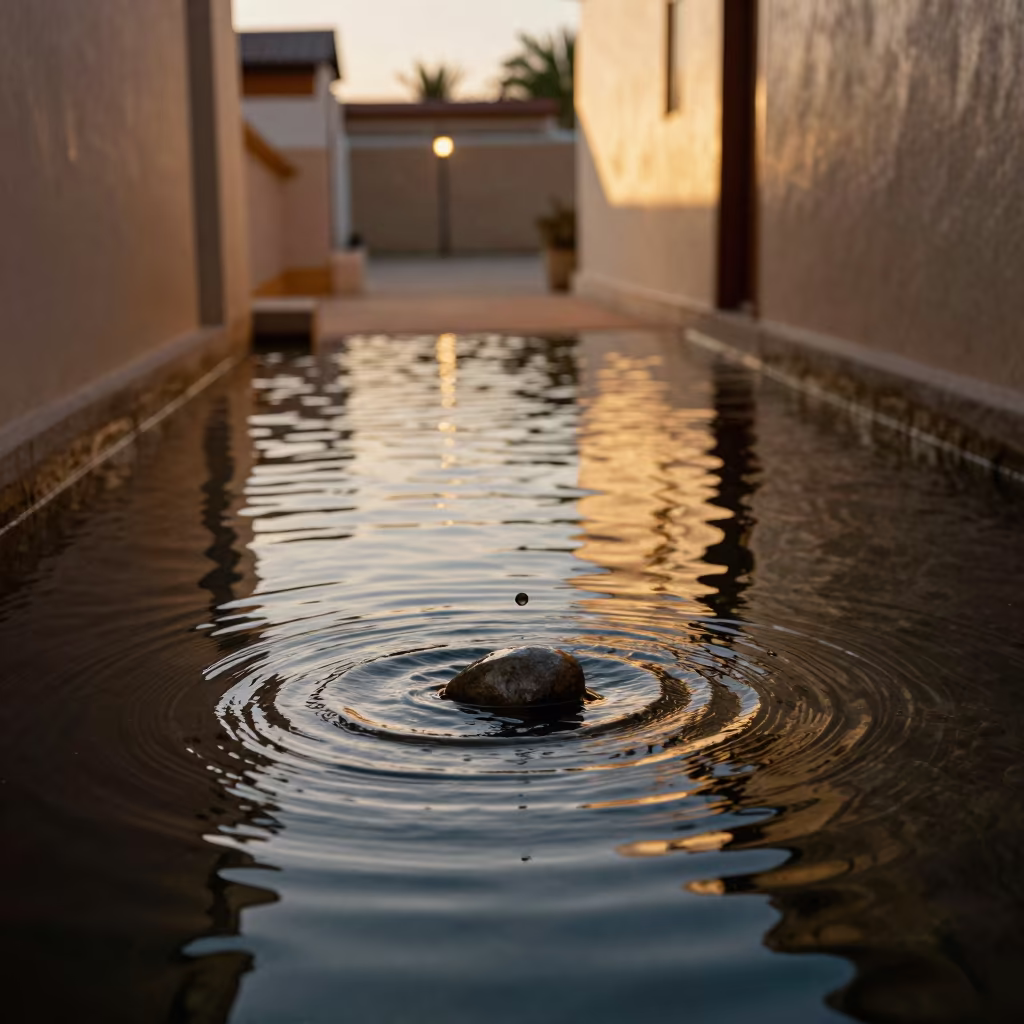 Sunset Ripple Pattern in Pemba Skylit Passage in inside a skylit passageway in Pemba