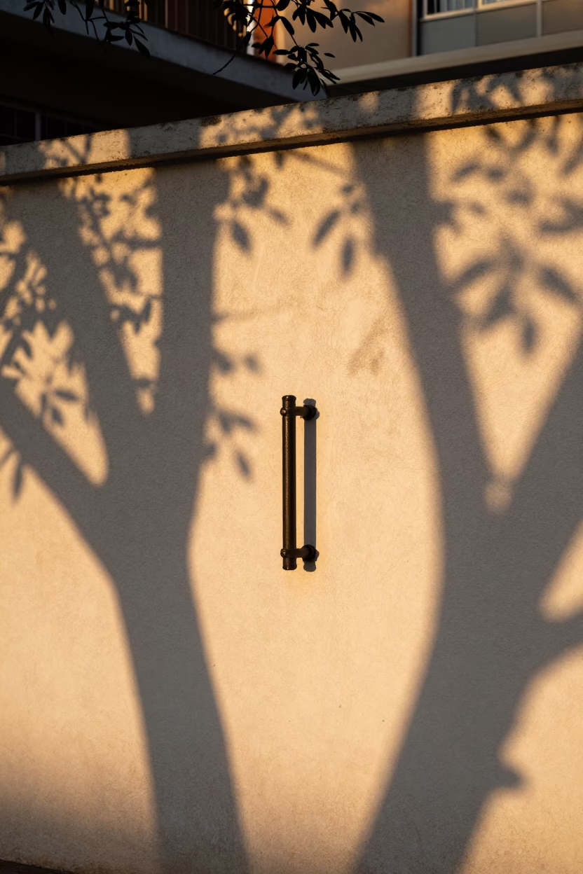 Sunset Shadows in Johannesburg at Sunset Light in in Johannesburg, South Africa