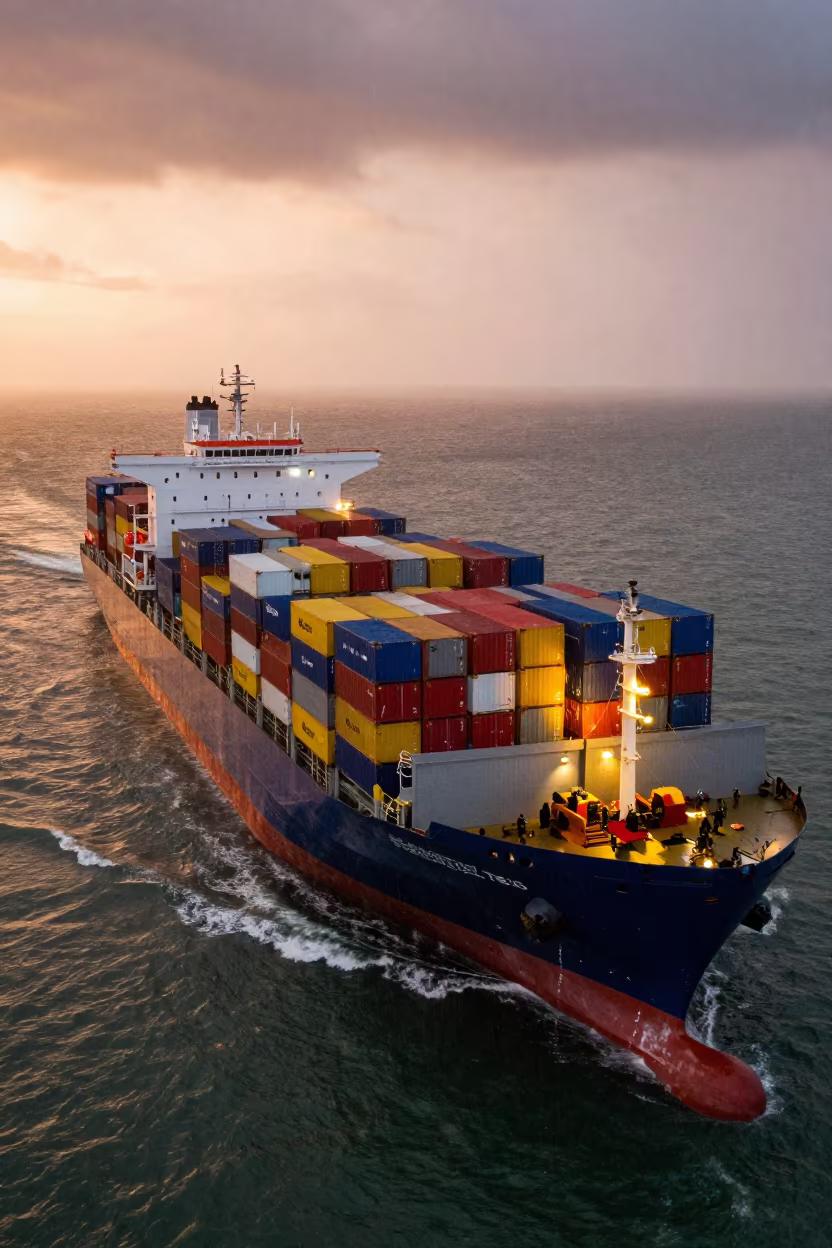 Sunset Ship Mozambique Monsoon Boxes in in Mozambique