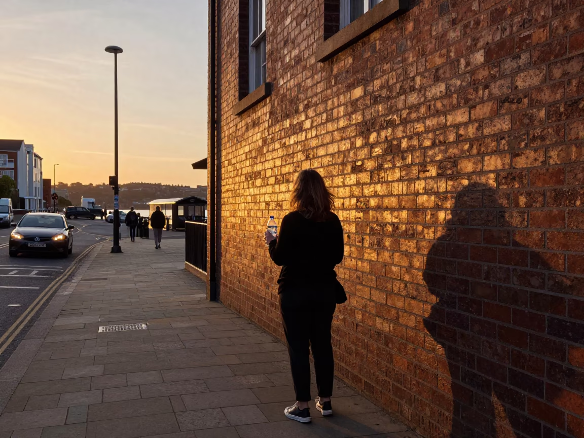Sunset Street Photography in Bristol UK Urban Evening Life in in Bristol, United Kingdom