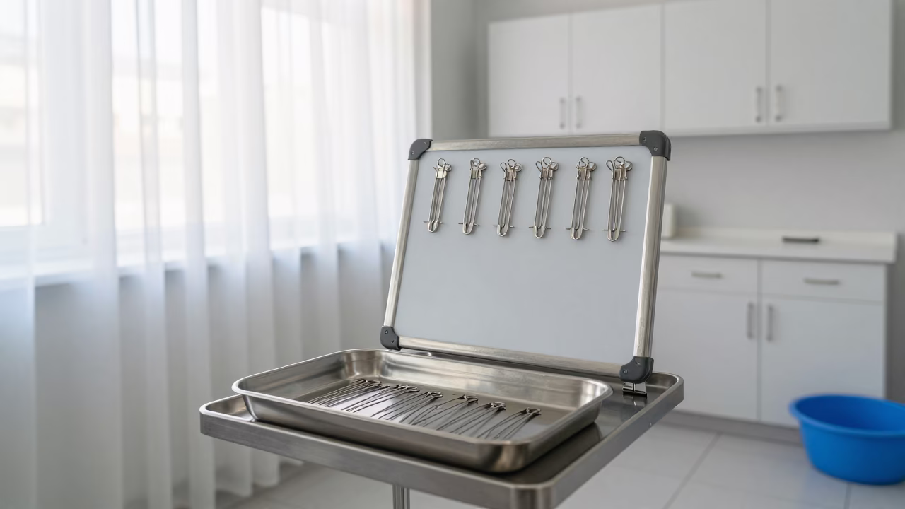 Surgical Count Board Morning Light Beirut Clinic in inside a clinic exam room near Beirut