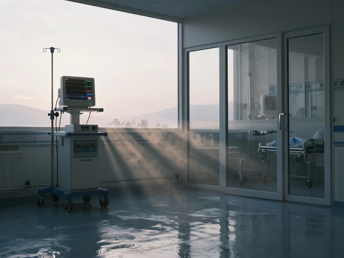 Surgical Prep Floor Mirror Water Iğdır in in a surgical prep area near Iğdır