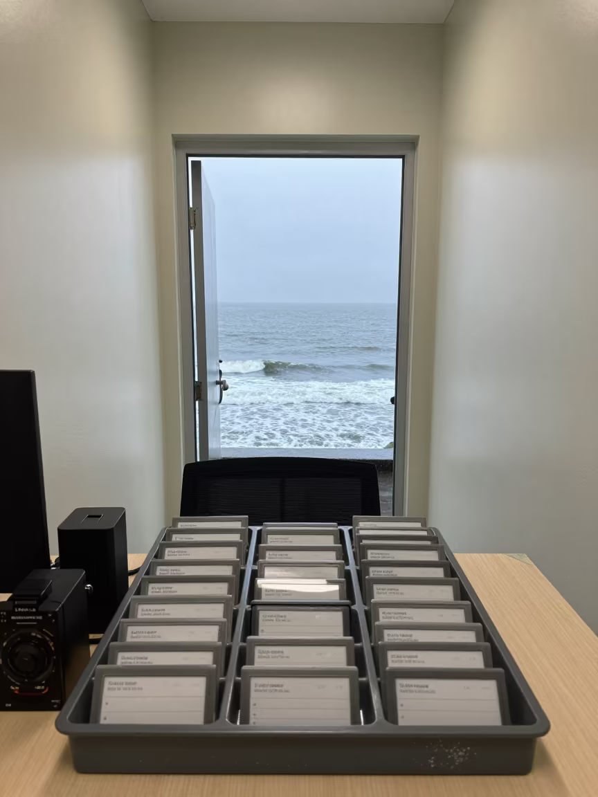 Surreal Office Tray Ocean Doorway Thrissur in inside a coworking floor in Thrissur