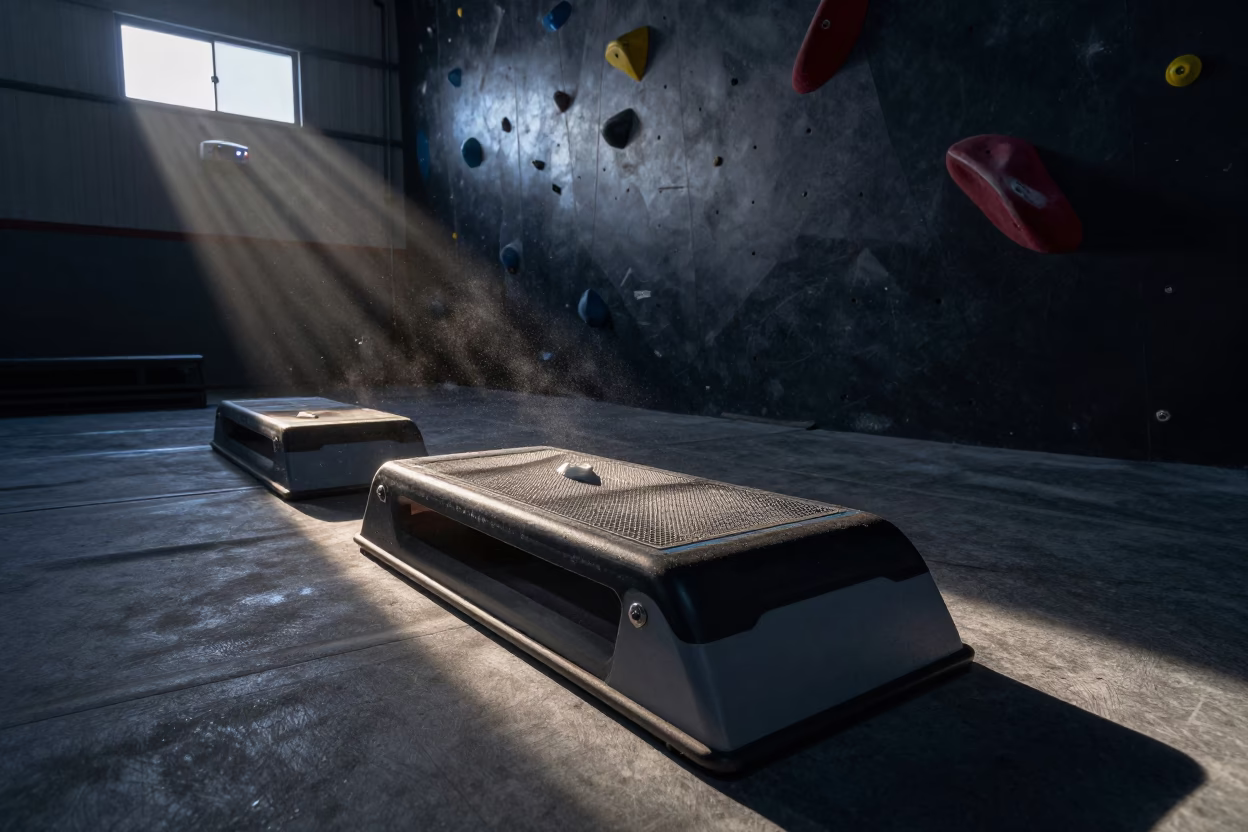 Sweaty Wheel Cart in Kuantan Gym in inside a climbing gym warmup zone in Kuantan