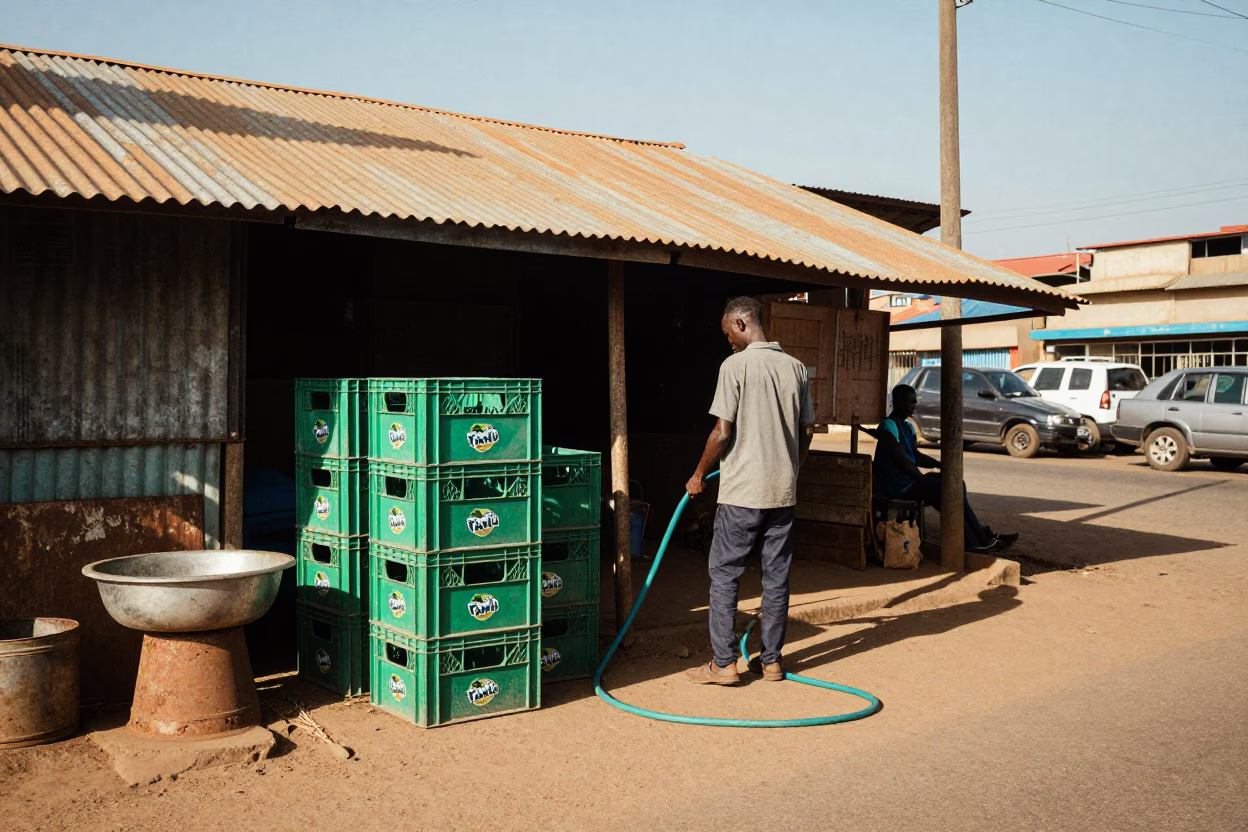 Sweeping Kiosk in Nairobi in in Nairobi, Kenya