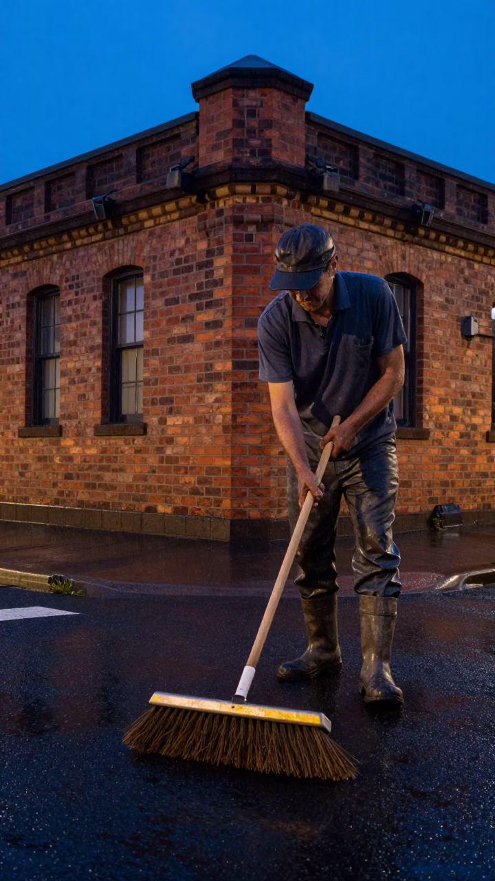Sweeping Rain in Perth in in Perth, Western Australia, Australia