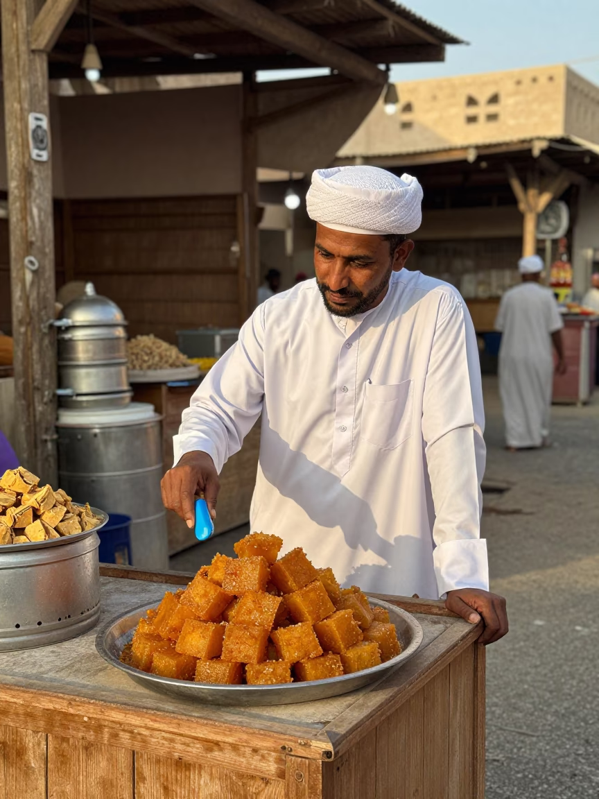 Sweet Halwa in Muscat in in Muscat, Oman