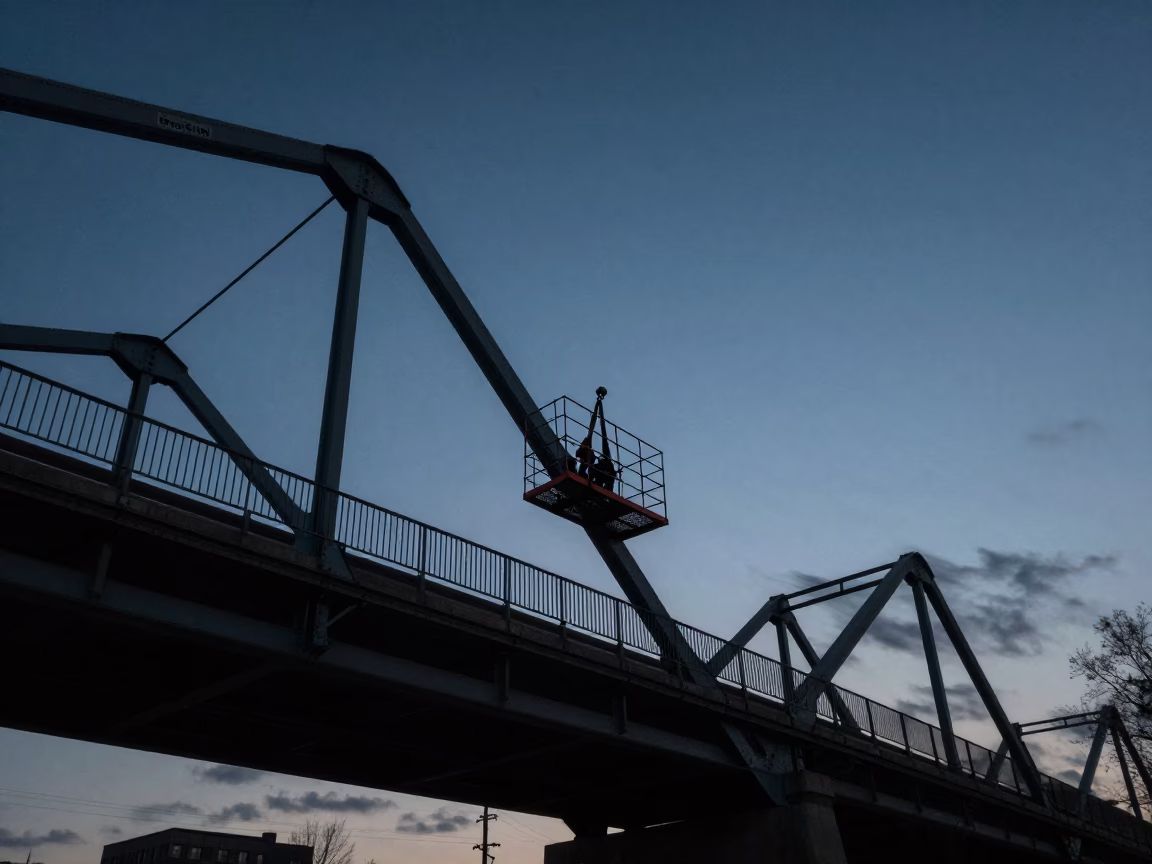 Swinging Crosswind in Nashville at The Predawn Darkness Light in in Nashville, Tennessee, United States