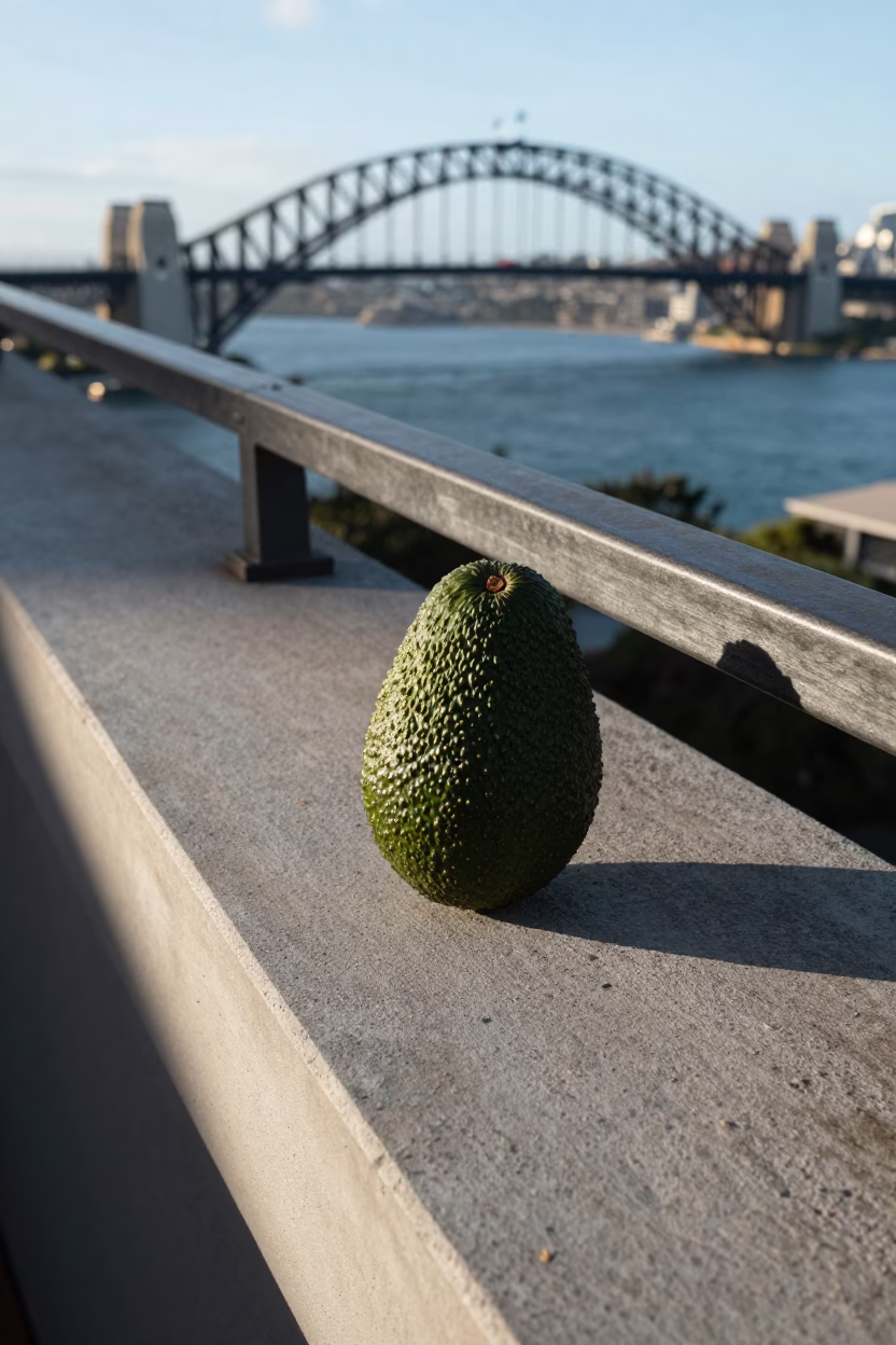 Sydney Avocado at Evening Light in in Sydney, Australia