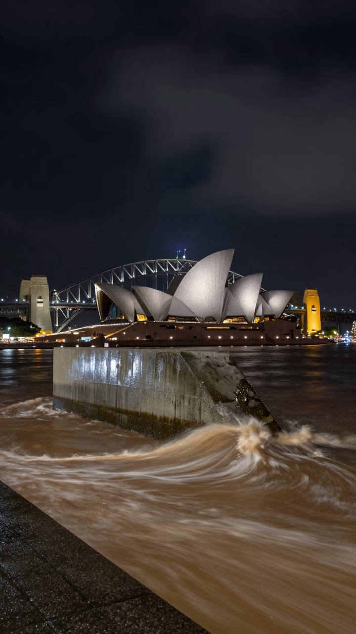 Sydney Brown Current at The Deepest Night Sky Light in in Sydney, New South Wales, Australia