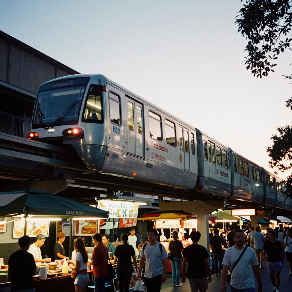 Sydney George Street at The Early Evening Light in in Sydney, New South Wales, Australia