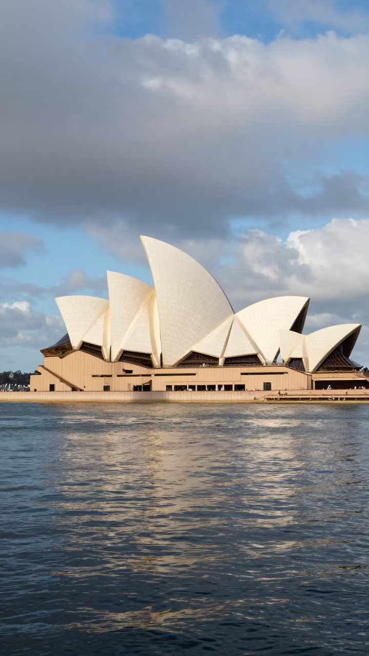 Sydney Opera House Shells Blue Harbor in in Australia