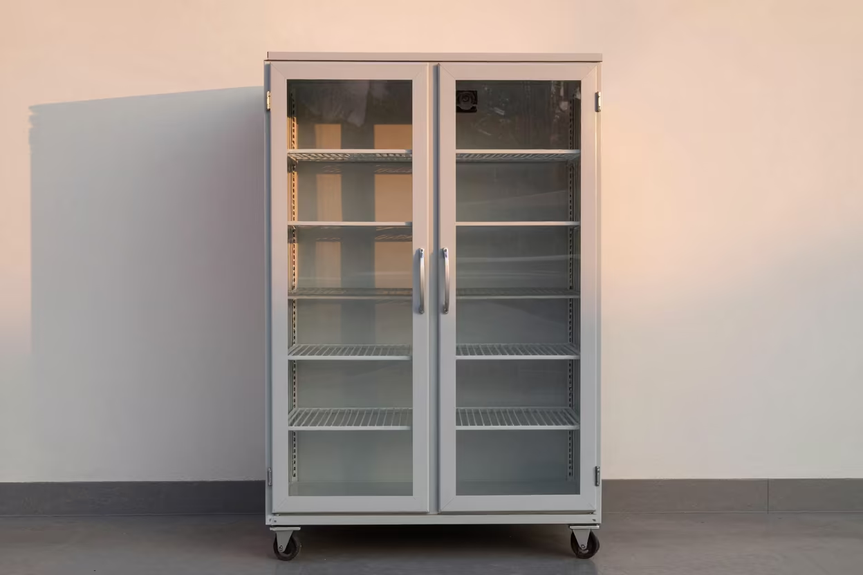 Symmetrical Load Bar Rack in Callao Distribution Bay in inside a chilled distribution bay near Callao